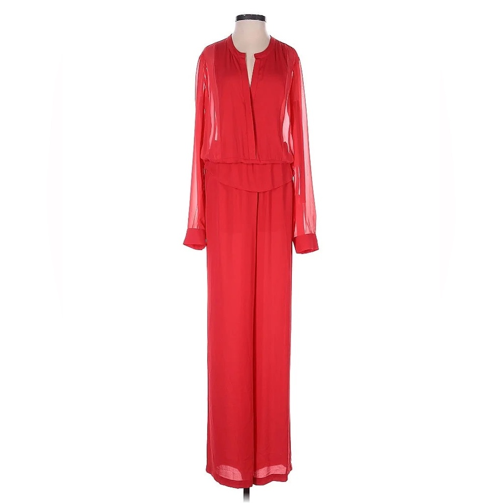 BCBGMAXAZRIA Red Jumpsuit